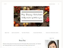 Tablet Screenshot of mybizzykitchen.com